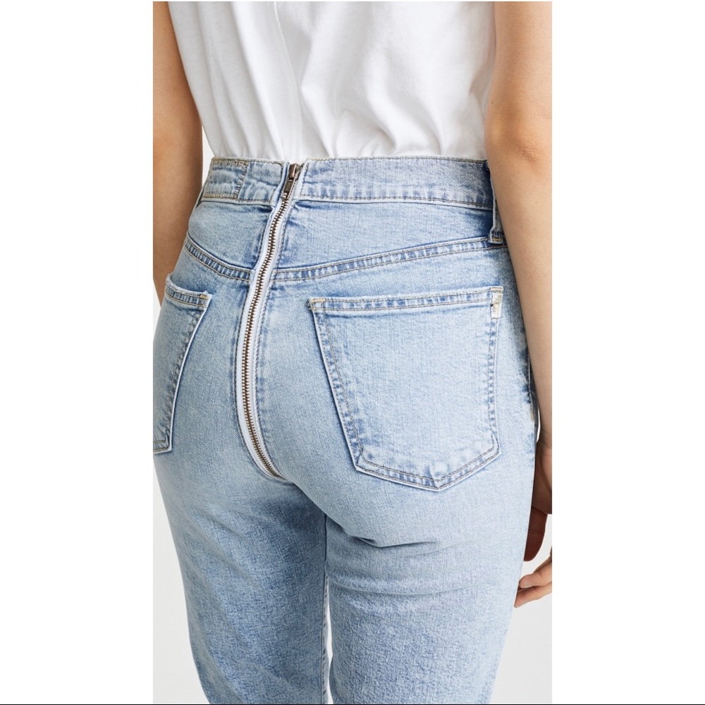 Exposed Back zipper jeans from ShopBop